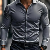 Найчо - Елегантна риза с дълги ръкави и копчета