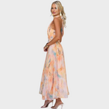 Луция - Миди рокля Цъфтеж