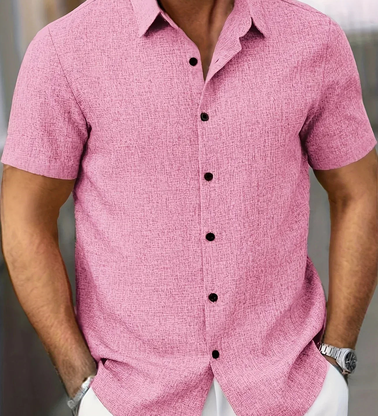 Здравчо - Лека риза с къс ръкав от лен