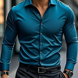 Найчо - Елегантна риза с дълги ръкави и копчета