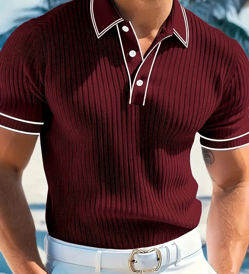 Горан - Елегантен поло с къси ръкави