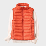 Станка - Лек пухен елек с плетен дизайн