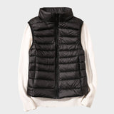 Станка - Лек пухен елек с плетен дизайн