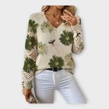 Плетен Пуловер с Дантелени Детайли