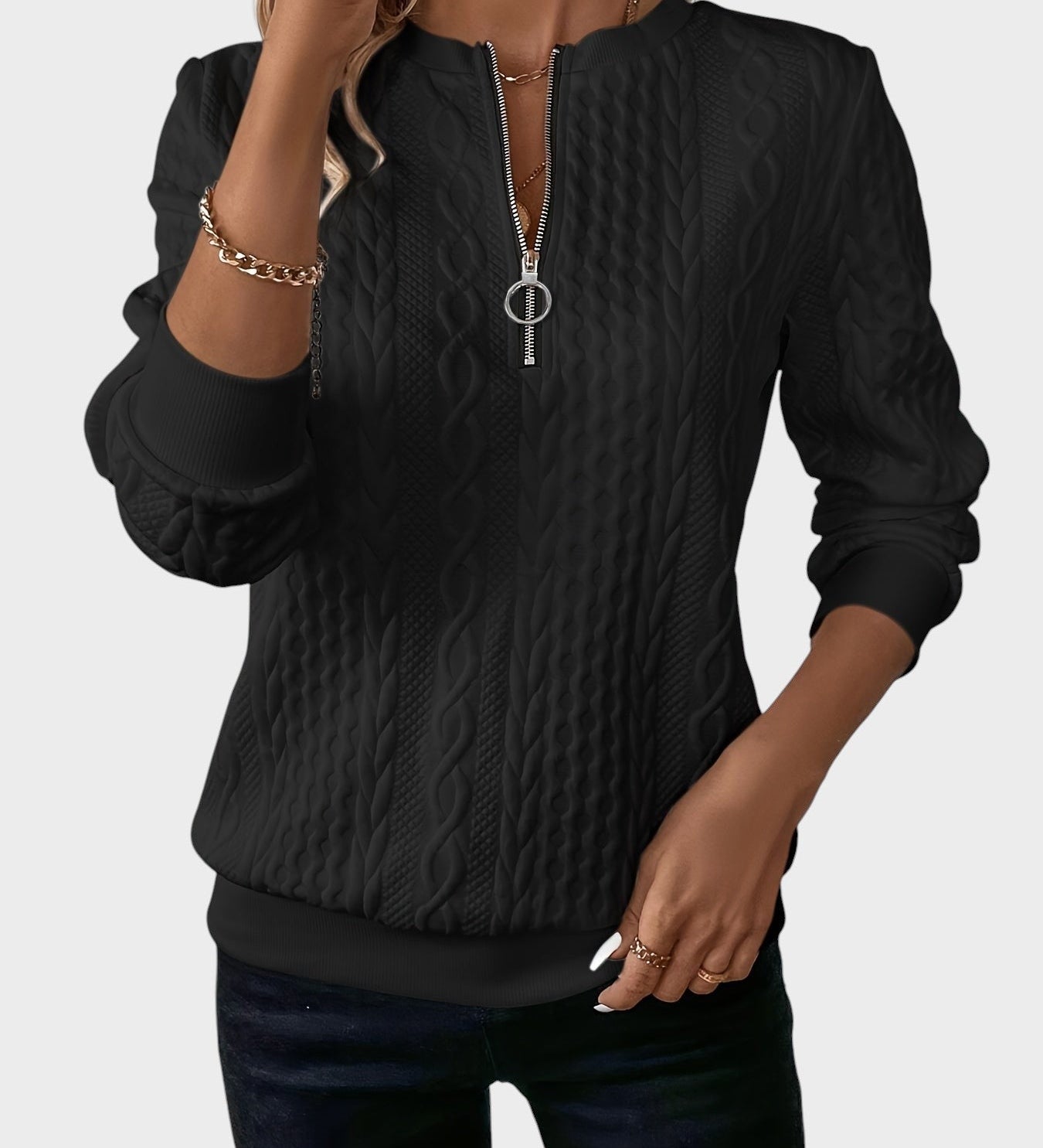 Ралица - Дамски пуловер от плетиво