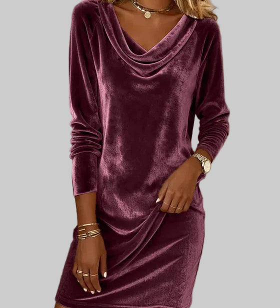 Фросина | Свободна кадифена рокля