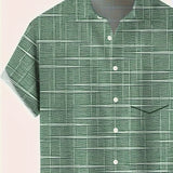 Мирослав -  Елегантна риза с райе и каре