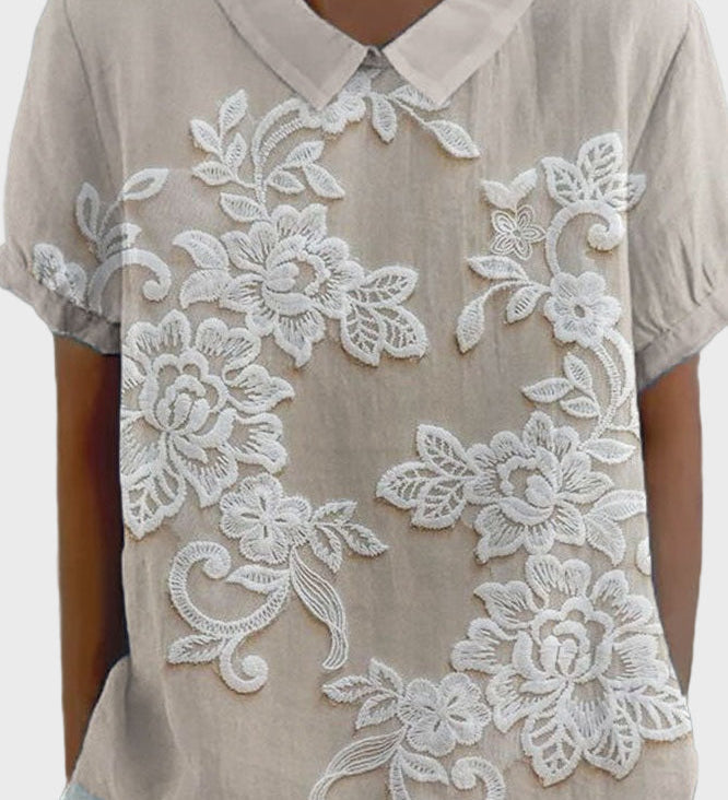 Тениска с яка Лили