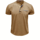 Чавор - Стилна тениска с кръгло деколте и джоб