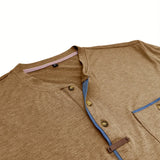 Чавор - Стилна тениска с кръгло деколте и джоб