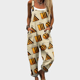 Мария - Разкроен цветен комбинезон за всеки ден