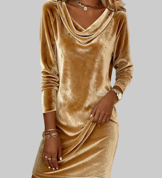 Фросина | Свободна кадифена рокля