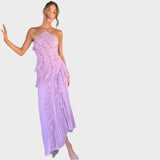 Ема - Дълга рокля с волани