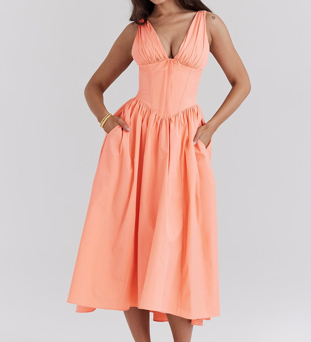 Миди Рокля Романтична Цветарница