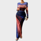 Антония - Дълга рокля с дълги ръкави