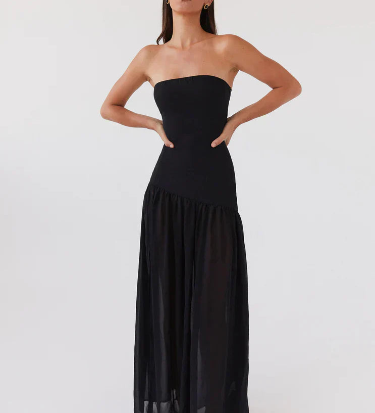 Едина | Макси рокля без презрамки