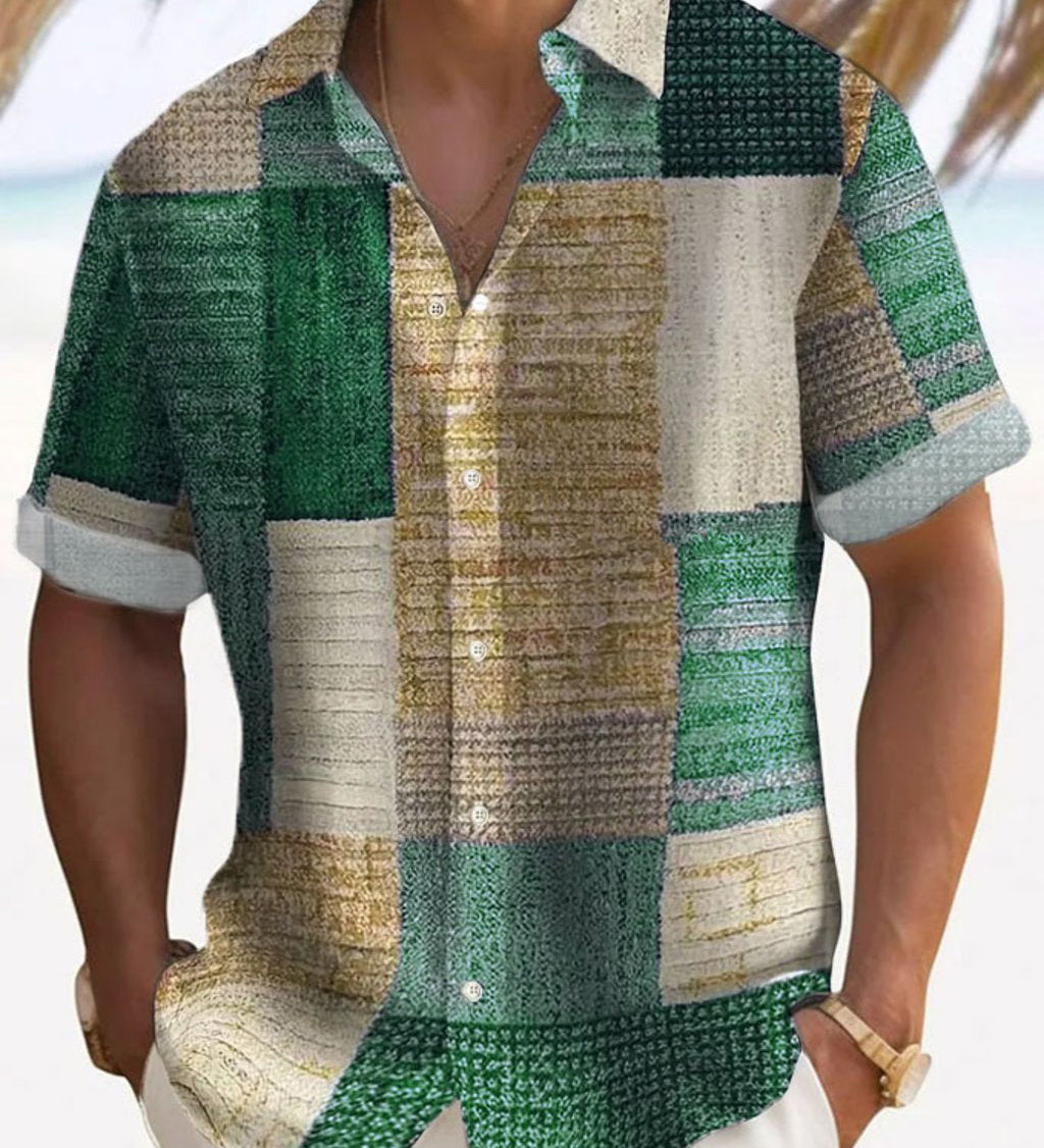 Калин - Стилна риза с къси ръкави