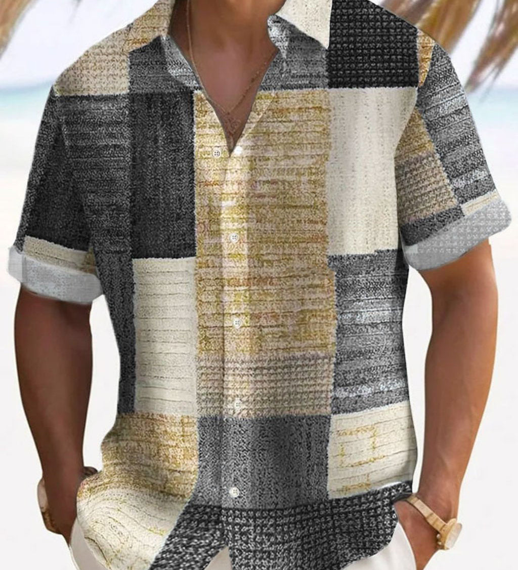 Калин - Стилна риза с къси ръкави