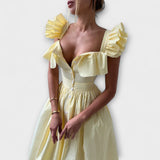 Рокля с набръчкани детайли