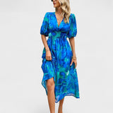 Клара – Елегантна Цветна Рокля