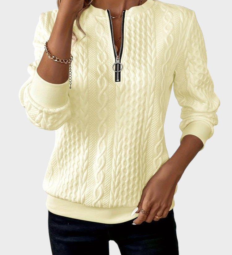 Ралица - Дамски пуловер от плетиво