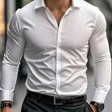 Найчо - Елегантна риза с дълги ръкави и копчета