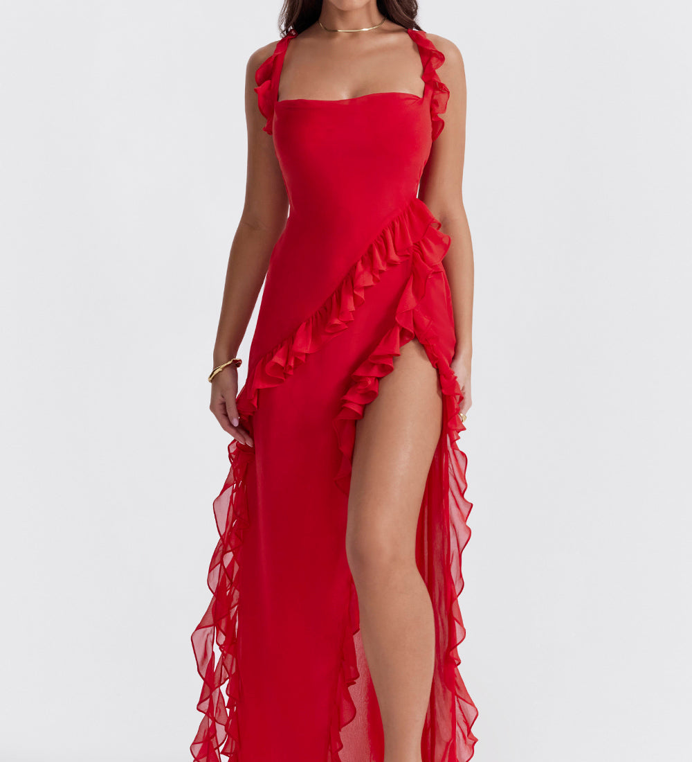 Meissa | Рокля с Асиметрични Волани