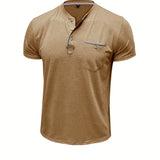 Чавор - Стилна тениска с кръгло деколте и джоб