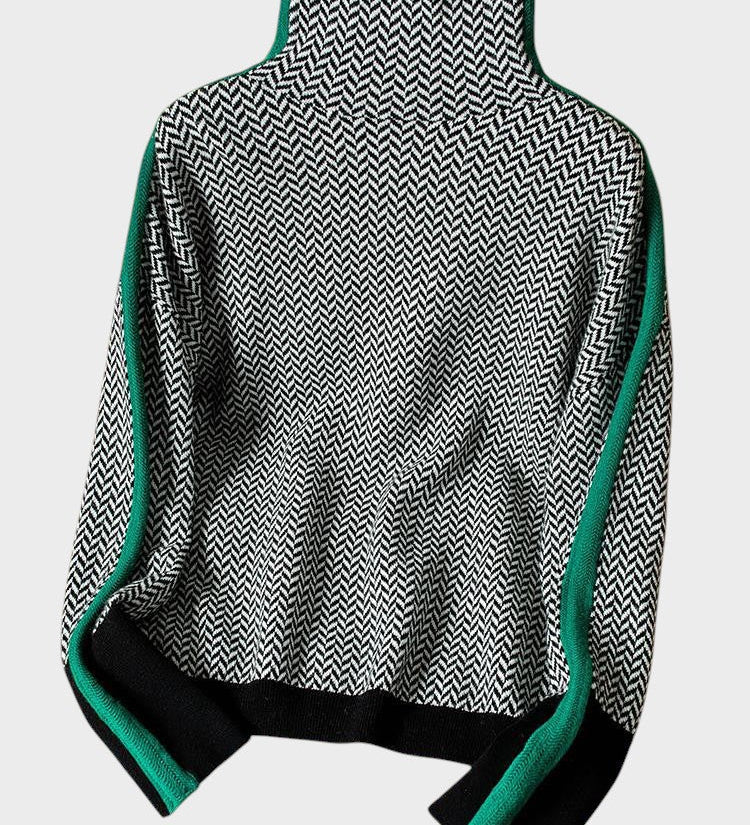 Жесика - Пуловер с висока яка