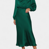 Мария Макси Рокля с Висок Яка и Цветни Детайли