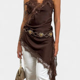 Катарина Мини Рокля с Презрамки и Дантела