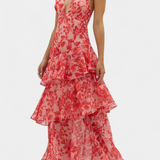 Валентина - Рокля от Шифон с V-Изрез и Пухкави Ръкави