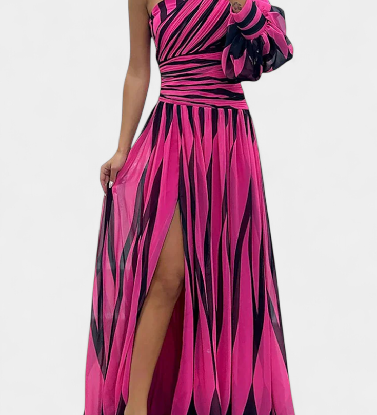 Валентина Елегантна Макси Рокля с Едно Рамо