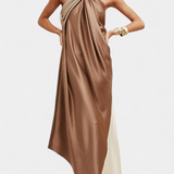 Петра Макси Рокля с Неправилен Рез и Открити Гърба