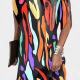 Ена Миди Рокля Без Временски Рамки с Кръгло Деколте