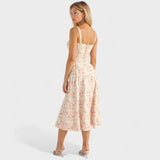 Петра - Корсетна Миди Рокля