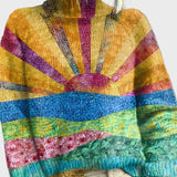 Плетен пуловер с яка и елегантен дизайн