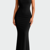 Сатенена Рокля с Отворен Гръб